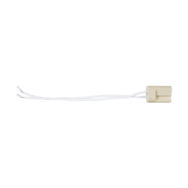 GloboStar® 79597 Κεραμικό Ντουί G9 με 15CM Καλώδιο D1.8 x H2.6cm