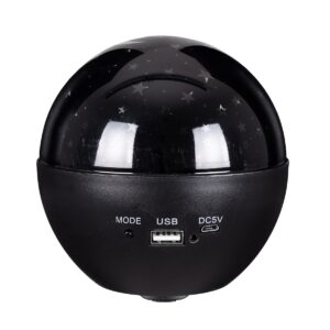 GloboStar® 79599 Επιτραπέζιο Διακοσμητικό Φωτιστικό Ειδικών Εφε NIGHT SKY STARS LED 10W DC 5V 2200mAh Επαναφορτιζόμενο με Bluetooth Speaker – Sound Activated – Καλώδιο Τροφοδοσίας USB και Ασύρματο Χειριστήριο RF 2.4Ghz Πολύχρωμo RGB Dimmable