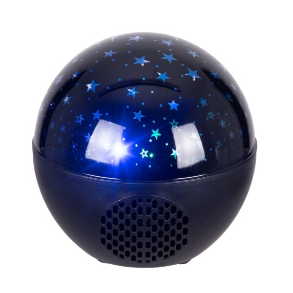GloboStar® 79599 Επιτραπέζιο Διακοσμητικό Φωτιστικό Ειδικών Εφε NIGHT SKY STARS LED 10W DC 5V 2200mAh Επαναφορτιζόμενο με Bluetooth Speaker – Sound Activated – Καλώδιο Τροφοδοσίας USB και Ασύρματο Χειριστήριο RF 2.4Ghz Πολύχρωμo RGB Dimmable