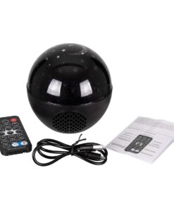 GloboStar® 79599 Επιτραπέζιο Διακοσμητικό Φωτιστικό Ειδικών Εφε NIGHT SKY STARS LED 10W DC 5V 2200mAh Επαναφορτιζόμενο με Bluetooth Speaker – Sound Activated – Καλώδιο Τροφοδοσίας USB και Ασύρματο Χειριστήριο RF 2.4Ghz Πολύχρωμo RGB Dimmable