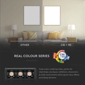LED Μαγνητικό Φωτιστικό Ράγας 3W V-TAC Μαύρο CRI 90 24V 30° Φυσικό 4000K – 7961