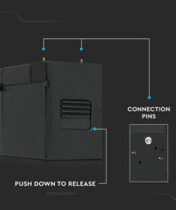 LED Μαγνητικό Φωτιστικό Ράγας 3W V-TAC Μαύρο CRI 90 24V 30° Φυσικό 4000K – 7961