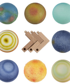 GloboStar® MOON 79609 Σετ 8 Τεμ. Μοντέρνα Επιτραπέζια Φωτιστικα Πορτατίφ LED 2W 120lm 360° DC 5V – Εναλλαγή Φωτισμού μέσω Τηλεχειριστηρίου & Αφής – Dimmable – CCT Θερμό Λευκό 3000K – Ψυχρό Λευκό 6000K – Φ8 x Υ11 – Πολύχρωμα