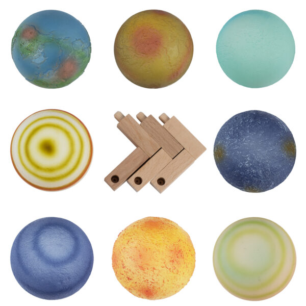 GloboStar® MOON 79609 Σετ 8 Τεμ. Μοντέρνα Επιτραπέζια Φωτιστικα Πορτατίφ LED 2W 120lm 360° DC 5V – Εναλλαγή Φωτισμού μέσω Τηλεχειριστηρίου & Αφής – Dimmable – CCT Θερμό Λευκό 3000K – Ψυχρό Λευκό 6000K  – Φ8 x Υ11 – Πολύχρωμα