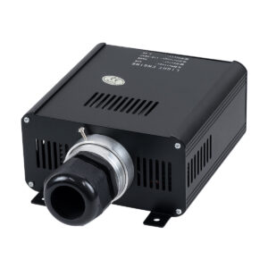 GloboStar® 79612 Μηχανή Οπτικής Ίνας Μονής Κεφαλής – Fiber Optic Light Machine Single Head LED 45W AC 220-240V με Ασύρματο Χειριστήριο RF 2.4Ghz Μ14 x Π26 x Υ8.5cm RGBW – 2 Years Warranty