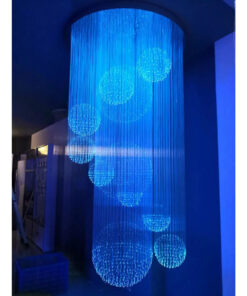 GloboStar® 79612 Μηχανή Οπτικής Ίνας Μονής Κεφαλής – Fiber Optic Light Machine Single Head LED 45W AC 220-240V με Ασύρματο Χειριστήριο RF 2.4Ghz Μ14 x Π26 x Υ8.5cm RGBW – 2 Years Warranty