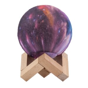 GloboStar® CALLISTO 79615 Μοντέρνο Επιτραπέζιο Φωτιστικό Πορτατίφ LED 2W 100lm 360° DC 5V – Εναλλαγή Φωτισμού μέσω Τηλεχειριστηρίου & Αφής – Dimmable – RGBW – Φ10 x Υ13.5 – Πολύχρωμο