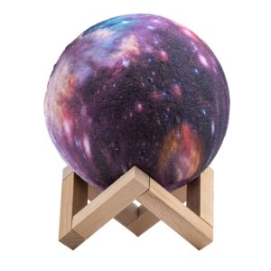 GloboStar® CALLISTO 79616 Μοντέρνο Επιτραπέζιο Φωτιστικό Πορτατίφ LED 4W 200lm 360° DC 5V – Εναλλαγή Φωτισμού μέσω Τηλεχειριστηρίου & Αφής – Dimmable – RGBW – Φ15 x Υ19 – Πολύχρωμο