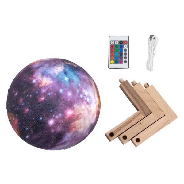 GloboStar® CALLISTO 79616 Μοντέρνο Επιτραπέζιο Φωτιστικό Πορτατίφ LED 4W 200lm 360° DC 5V – Εναλλαγή Φωτισμού μέσω Τηλεχειριστηρίου & Αφής – Dimmable – RGBW – Φ15 x Υ19 – Πολύχρωμο