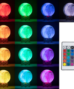 GloboStar® KAOTICA 79617 Μοντέρνο Επιτραπέζιο Φωτιστικό Πορτατίφ LED 6W 360lm 360° DC 5V – Εναλλαγή Φωτισμού μέσω Τηλεχειριστηρίου & Αφής – Dimmable – RGB – Φ20 x Υ25 – Λευκό