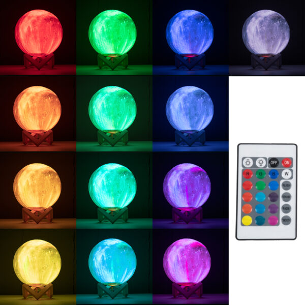 GloboStar® KAOTICA 79617 Μοντέρνο Επιτραπέζιο Φωτιστικό Πορτατίφ LED 6W 360lm 360° DC 5V – Εναλλαγή Φωτισμού μέσω Τηλεχειριστηρίου & Αφής – Dimmable – RGB – Φ20 x Υ25 – Λευκό