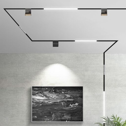 LED Μαγνητικό Φωτιστικό Ράγας 10W V-TAC Μαύρο CRI 90 24V 30° Θερμό 3000K – 7962