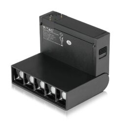 LED Μαγνητικό Φωτιστικό Ράγας 10W V-TAC Μαύρο CRI 90 24V 30° Θερμό 3000K – 7962