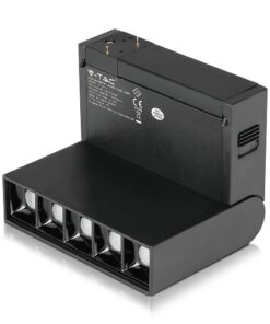 LED Μαγνητικό Φωτιστικό Ράγας 10W V-TAC Μαύρο CRI 90 24V 30° Θερμό 3000K – 7962