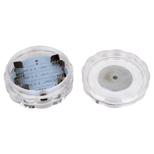 GloboStar® 79626 Υποβρύχια Διακοσμητική Φωτιζόμενη Βάση LED 5W για Μπουκάλια – Ποτήρια – Βάζα – Ναργιλέ Μπαταρίας με Ασύρματο Χειριστήριο IR Αδιάβροχη IP68 Πολύχρωμη RGB Dimmable