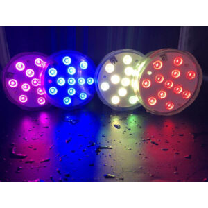 GloboStar® 79626 Υποβρύχια Διακοσμητική Φωτιζόμενη Βάση LED 5W για Μπουκάλια – Ποτήρια – Βάζα – Ναργιλέ Μπαταρίας με Ασύρματο Χειριστήριο IR Αδιάβροχη IP68 Πολύχρωμη RGB Dimmable