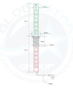 GloboStar® 79632 Χωνευτό Πτυσσόμενο Πολύμπριζο με 5 Πρίζες Ασφαλείας EU Σούκο AC 230V Max 5000W & 2 Εξόδους USB DC 5V Max 3A 18W & Ενσωματωμένο Διακόπτη Οn/Off