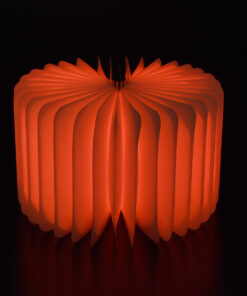 GloboStar® 79636 Vintage Ξύλινο Επιτραπέζιο Διακοσμητικό Φωτιστικό XL Βιβλίο LED SMD 4W 350lm DC 5V 2000mAh Επαναφορτιζόμενο με Καλώδιο Τροφοδοσίας USB RGB 21.5 x 16.5 x 2.2cm