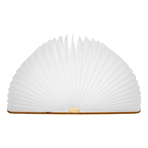 GloboStar® 79636 Vintage Ξύλινο Επιτραπέζιο Διακοσμητικό Φωτιστικό XL Βιβλίο LED SMD 4W 350lm DC 5V 2000mAh Επαναφορτιζόμενο με Καλώδιο Τροφοδοσίας USB RGB 21.5 x 16.5 x 2.2cm