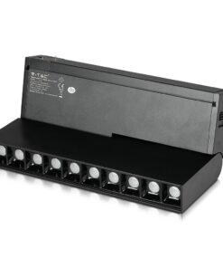 LED Μαγνητικό Φωτιστικό Ράγας 20W V-TAC Μαύρο CRI 90 24V 30° Φυσικό 4000K – 7965