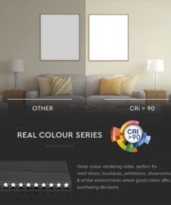 LED Μαγνητικό Φωτιστικό Ράγας 20W V-TAC Μαύρο CRI 90 24V 30° Φυσικό 4000K – 7965