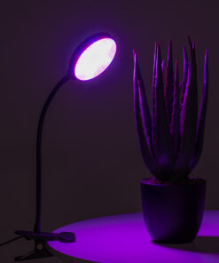 GloboStar® 79648 Grow Light Full Spectrum LED Φωτιστικό Ανάπτυξης Φυτών Γλάστρας με 1 Κινούμενη Κεφαλή & Βάση Clip SMD 2835 5W 160° DC 5V IP20 με Dimmer & Timer Εσωτερικού Χώρου για Κάλυψη Επιφάνειας 0.6m x 0.6m Πλήρους Φάσματος Φωτισμού