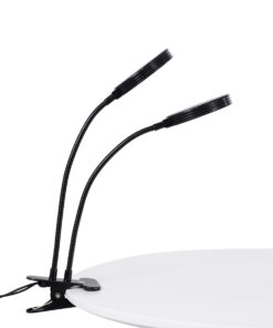 GloboStar® 79651 Grow Light Hydro Spectrum LED Φωτιστικό Ανάπτυξης Υδροπονικών Φυτών Γλάστρας με 2 Κινούμενες Κεφαλές & Βάση Clip SMD 2835 10W 160° DC 5V IP20 με Dimmer & Timer Εσωτερικού Χώρου για Κάλυψη Επιφάνειας 0.6m x 0.6m Πλήρους Φάσματος Φωτισμού