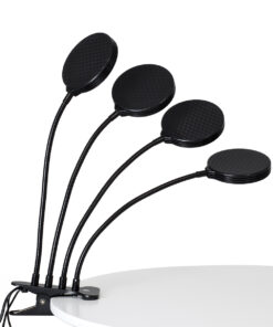 GloboStar® 79654 Grow Light Full Spectrum LED Φωτιστικό Ανάπτυξης Φυτών Γλάστρας με 4 Κινούμενες Κεφαλές & Βάση Clip SMD 2835 20W 160° DC 5V IP20 με Dimmer & Timer Εσωτερικού Χώρου για Κάλυψη Επιφάνειας 1m x 1m Πλήρους Φάσματος Φωτισμού