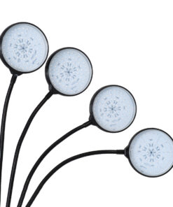 GloboStar® 79654 Grow Light Full Spectrum LED Φωτιστικό Ανάπτυξης Φυτών Γλάστρας με 4 Κινούμενες Κεφαλές & Βάση Clip SMD 2835 20W 160° DC 5V IP20 με Dimmer & Timer Εσωτερικού Χώρου για Κάλυψη Επιφάνειας 1m x 1m Πλήρους Φάσματος Φωτισμού