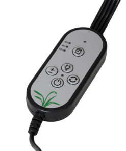 GloboStar® 79654 Grow Light Full Spectrum LED Φωτιστικό Ανάπτυξης Φυτών Γλάστρας με 4 Κινούμενες Κεφαλές & Βάση Clip SMD 2835 20W 160° DC 5V IP20 με Dimmer & Timer Εσωτερικού Χώρου για Κάλυψη Επιφάνειας 1m x 1m Πλήρους Φάσματος Φωτισμού