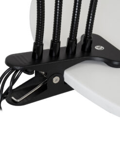 GloboStar® 79655 Grow Light Hydro Spectrum LED Φωτιστικό Ανάπτυξης Υδροπονικών Φυτών Γλάστρας με 4 Κινούμενες Κεφαλές & Βάση Clip SMD 2835 20W 160° DC 5V IP20 με Dimmer & Timer Εσωτερικού Χώρου για Κάλυψη Επιφάνειας 1m x 1m Πλήρους Φάσματος Φωτισμού