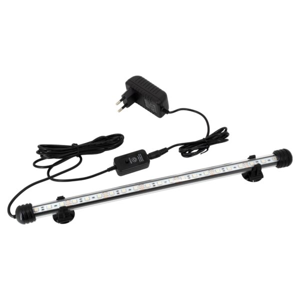 GloboStar® 79673 Φωτιστικό Ενυδρείου 48cm LED 5.5W 180° AC 230V Αδιάβροχο IP68 με Ασύρματο Χειριστήριο IR Πολύχρωμο RGB