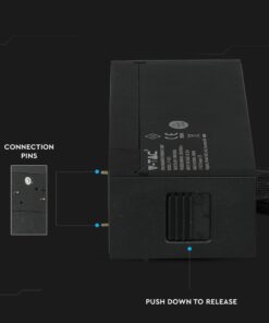 LED Μαγνητικό Κρεμαστό Φωτιστικό Ράγας 15W V-TAC Μαύρο CRI 90 24V 36° Φυσικό 4000K – 7969