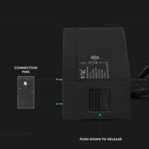 LED Μαγνητικό Κρεμαστό Φωτιστικό Ράγας 15W V-TAC Μαύρο CRI 90 24V 36° Φυσικό 4000K – 7969