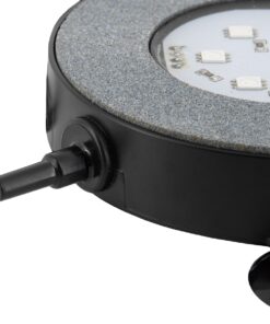 GloboStar® 79683 Φωτιστικό Ενυδρείου & Οξυγονωτής / Μηχανισμός Φυσαλίδων Φ10cm LED 9W 180° AC 230V Αδιάβροχο IP68 με Ασύρματο Χειριστήριο IR Πολύχρωμο RGB