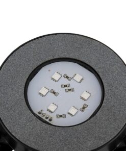 GloboStar® 79683 Φωτιστικό Ενυδρείου & Οξυγονωτής / Μηχανισμός Φυσαλίδων Φ10cm LED 9W 180° AC 230V Αδιάβροχο IP68 με Ασύρματο Χειριστήριο IR Πολύχρωμο RGB