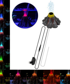 GloboStar® 79684 Φωτιστικό Ενυδρείου & Οξυγονωτής / Μηχανισμός Φυσαλίδων Φ15cm LED 6W 180° AC 230V Αδιάβροχο IP68 με Αυτόματη Εναλλαγή Χρωμάτων Πολύχρωμο RGB