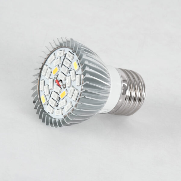 GloboStar® 79691 Σποτ LED E27 MR16 28W 300lm 120° AC 220-240V IP20 Grow Light Full Spectrum – LED Σποτ Ανάπτυξης Φυτών για Κάλυψη Επιφάνειας 0.6m x 0.6m Πλήρους Φάσματος Φ5 x Υ6cm – Μωβ, Μπλε & Κόκκινο – 2 Χρόνια Εγγύηση