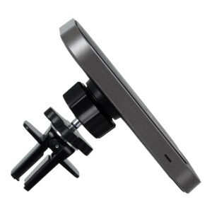 GloboStar® 79695 Μαγνητική Βάση Κινητού Αυτοκινήτου Max 15W USB σε USB Type-C με Κλιπ στον Αεραγωγό – Ασύρματη Φόρτιση MagSafe QuickCharge 3.0