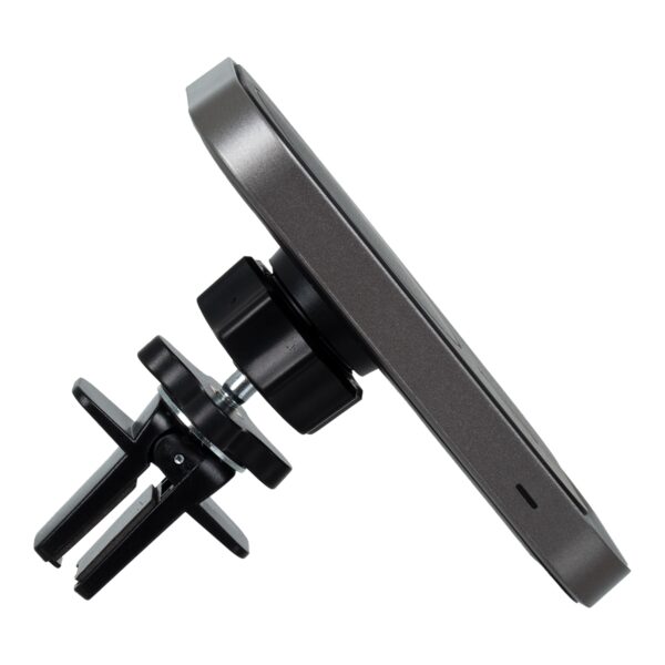 GloboStar® 79695 Μαγνητική Βάση Κινητού Αυτοκινήτου Max 15W USB σε USB Type-C με Κλιπ στον Αεραγωγό – Ασύρματη Φόρτιση MagSafe QuickCharge 3.0
