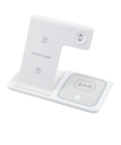 GloboStar® 79706 Επιτραπέζια Σταθερή Βάση Ασύρματης Φόρτισης Fast Charging για Κινητά – Earphones – Smart Watches 15W Max – Λευκό