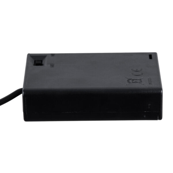 GloboStar® 79791 Box Τροφοδοσίας για Γιρλάντες LED USB 2.0 DC 5V με Μπαταρίες 3 x AA (Δεν Περιλαμβάνονται) & Διακόπτη On/Off – Μαύρο
