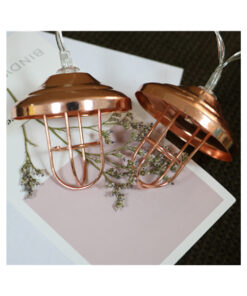 79808 Διακοσμητική Γιρλάντα Bronze Lamp 3 Μέτρα με Διακόπτη On/Off – 20 LED 2W με Μπαταρίες 3xAA & Διάφανο Καλώδιο IP20 Θερμό Λευκό 2700K Μ3m