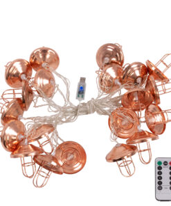 79810 Διακοσμητική Γιρλάντα Bronze Lamp 3 Μέτρα με Διακόπτη On/Off – 20 LED 2W DC 5V με USB & Διάφανο Καλώδιο IP20 Θερμό Λευκό 2700K Μ3m