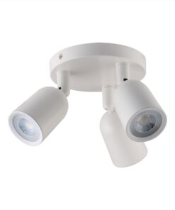 Φωτιστικό spot στρογγυλό τριπλό τοίχου και οροφής 3xGU10 λευκό σώμα V-TAC – 7982
