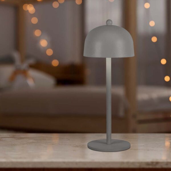 LED Επαναφορτιζόμενο Πορτατίφ V-TAC Γκρι Σώμα Dimmable CCT – 7987