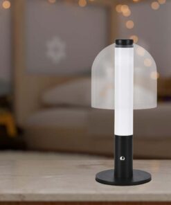 LED Επαναφορτιζόμενο Πορτατίφ V-TAC Dimmable με Μαύρο Σώμα CCT – 7988