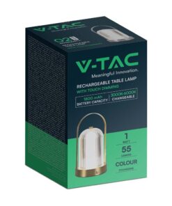 Φωτιστικό γραφείου LED 1W Eπαναφορτιζόμενο Χρυσό Χρώμα Dimmable V-TAC – 7989