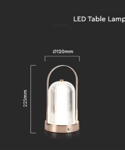 Φωτιστικό γραφείου LED 1W Eπαναφορτιζόμενο Χρυσό Χρώμα Dimmable V-TAC – 7989