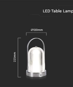 Φωτιστικό γραφείου LED 1W Eπαναφορτιζόμενο Χρώματος Χρωμίου Dimmable V-TAC – 7990